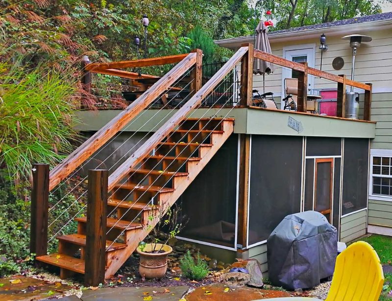 Backyard deck Builders Asheville Deck Builders