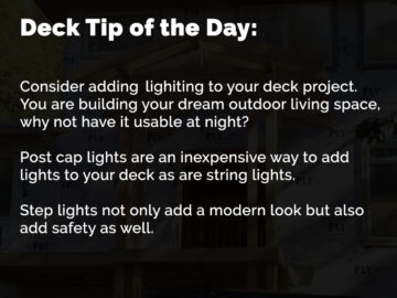 deck lighting deck tips asheville